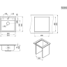 Кухонная мойка GRANULA 5003 черный 5003 CHEPHYII