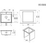 Кухонная мойка GRANULA 5202 черный 5202 CHEPHYII
