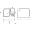 Кухонная мойка GRANULA GR-7001 черный 7001 CHEPHYII